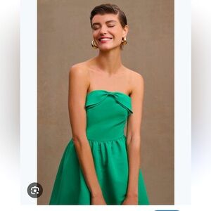 Sachin + Babi Strapless Emerald Green Party Dress
